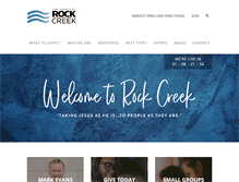 Tablet Screenshot of churchatrockcreek.com